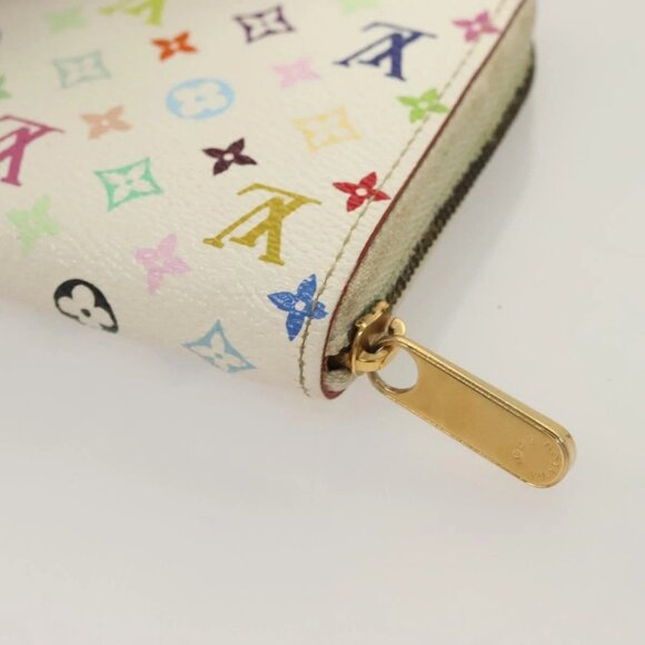LOUIS VUITTON Monogram Multicolor Zippy Coin Purse White M93741 LV Auth BA3531 - Picture 11 of 16